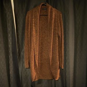 Derek Heart Rust Open Cardigan Plus Size